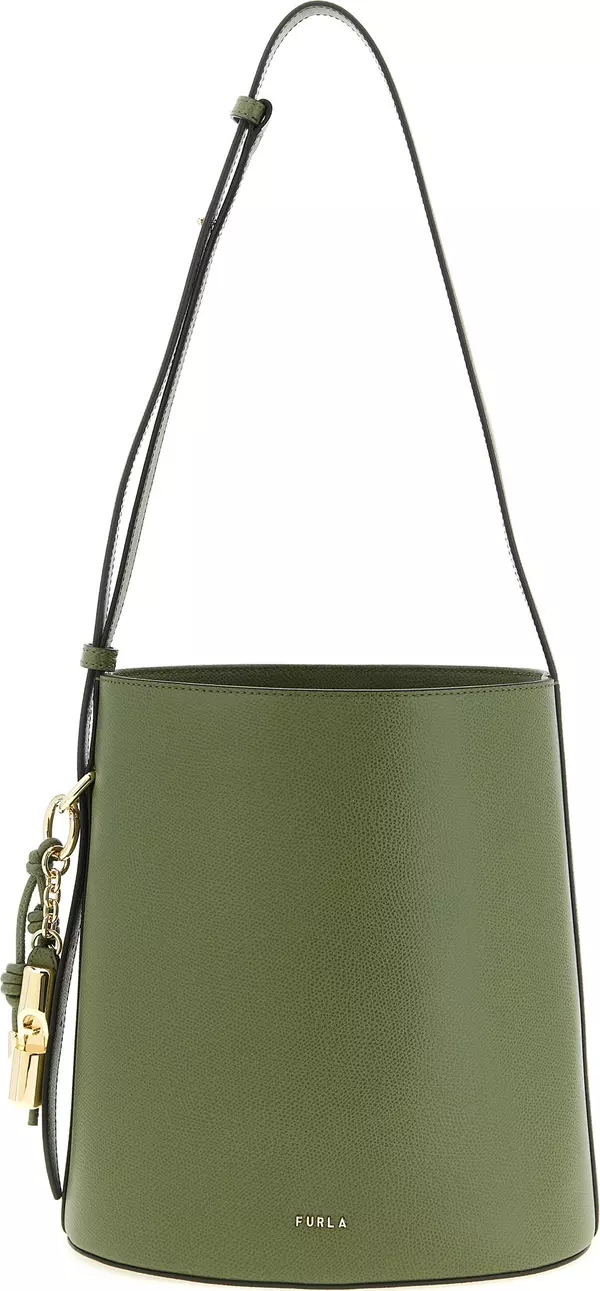 Bicolor Calfskin Shoulder Bag