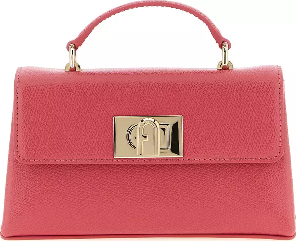 Fuchsia Calfskin Crossbody Bag