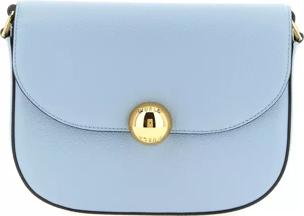 Blue Calfskin Crossbody Bag