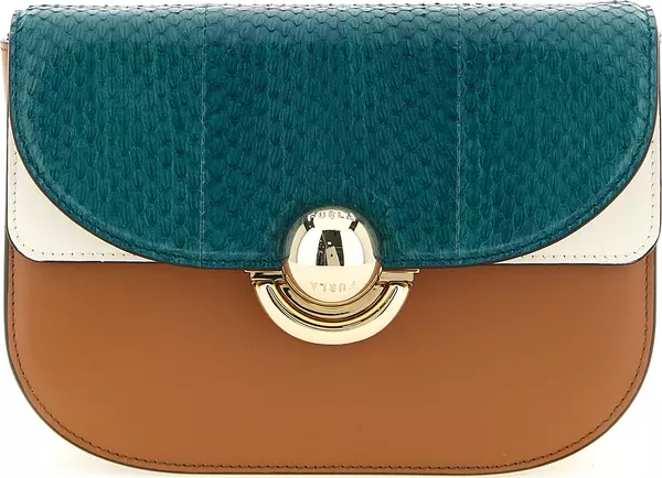 Multicolor Lamb Leather Crossbody Bag