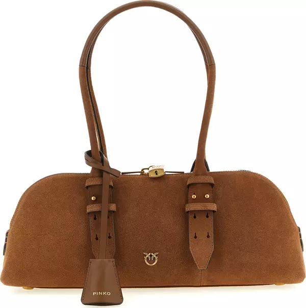 Brown Cowhide Shoulder Bag