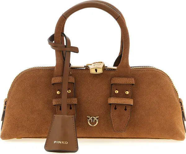 Brown Cowhide Shoulder Bag