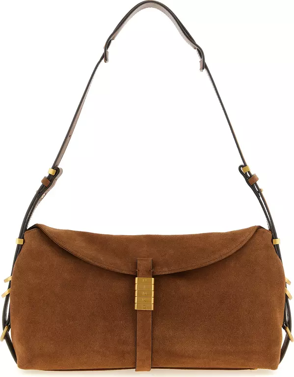 Brown Cowhide Shoulder Bag