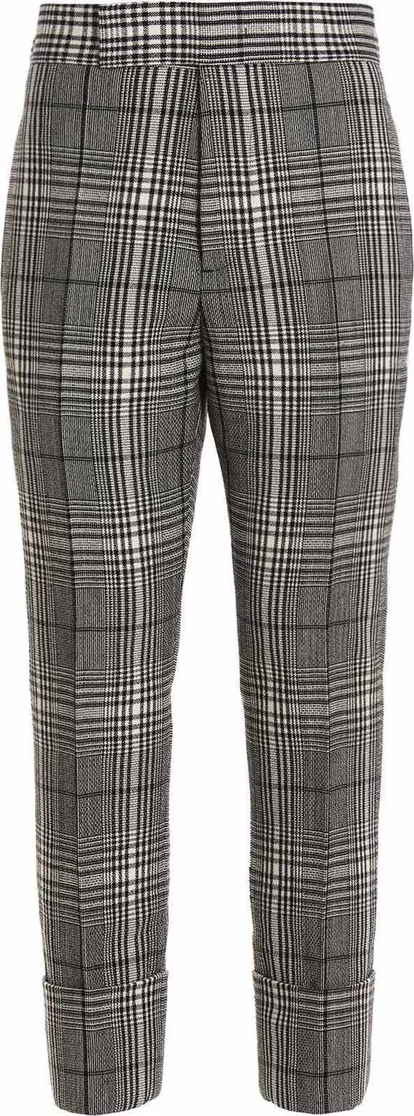 Bicolor Wool Dress Pants