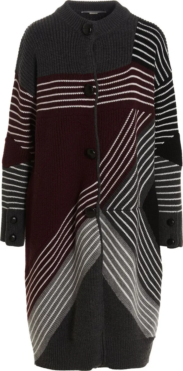 Multicolor Virgin Wool Coat