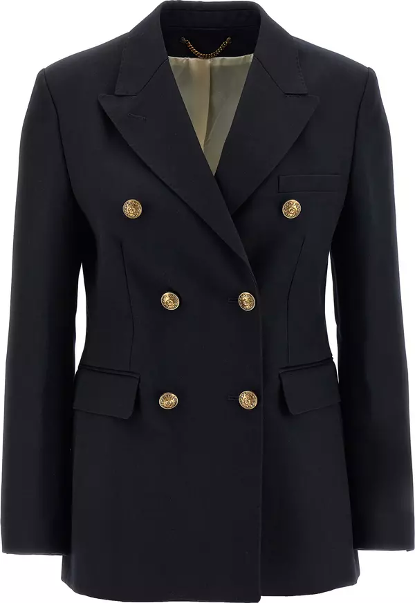 Blue Polyester Blazer