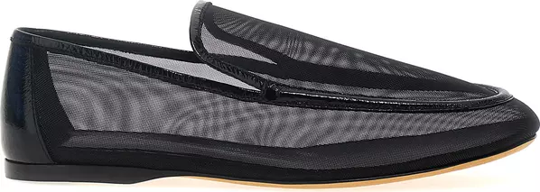 Black Polyamide Slip-On Loafers