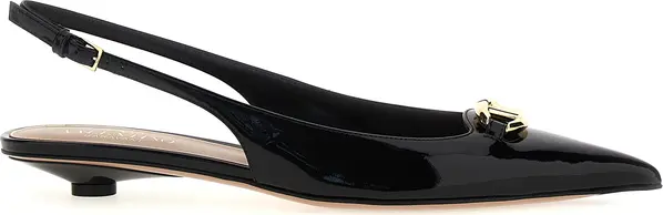 Black Calfskin Ballet Flats