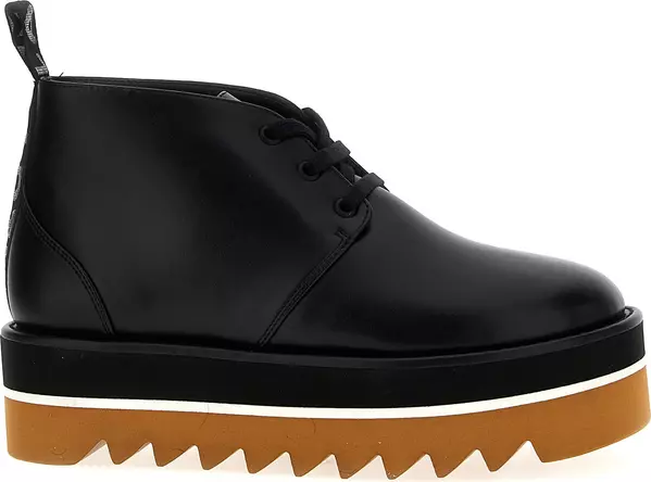 Black Polyethylene Ankle Boots