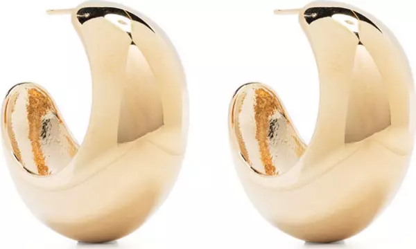 Gold Brass Earrings