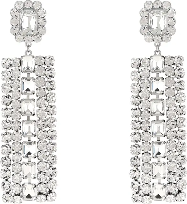 Silver Cotton Earrings