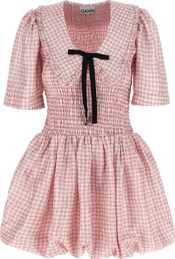 Multicolor Polyester Short Dress