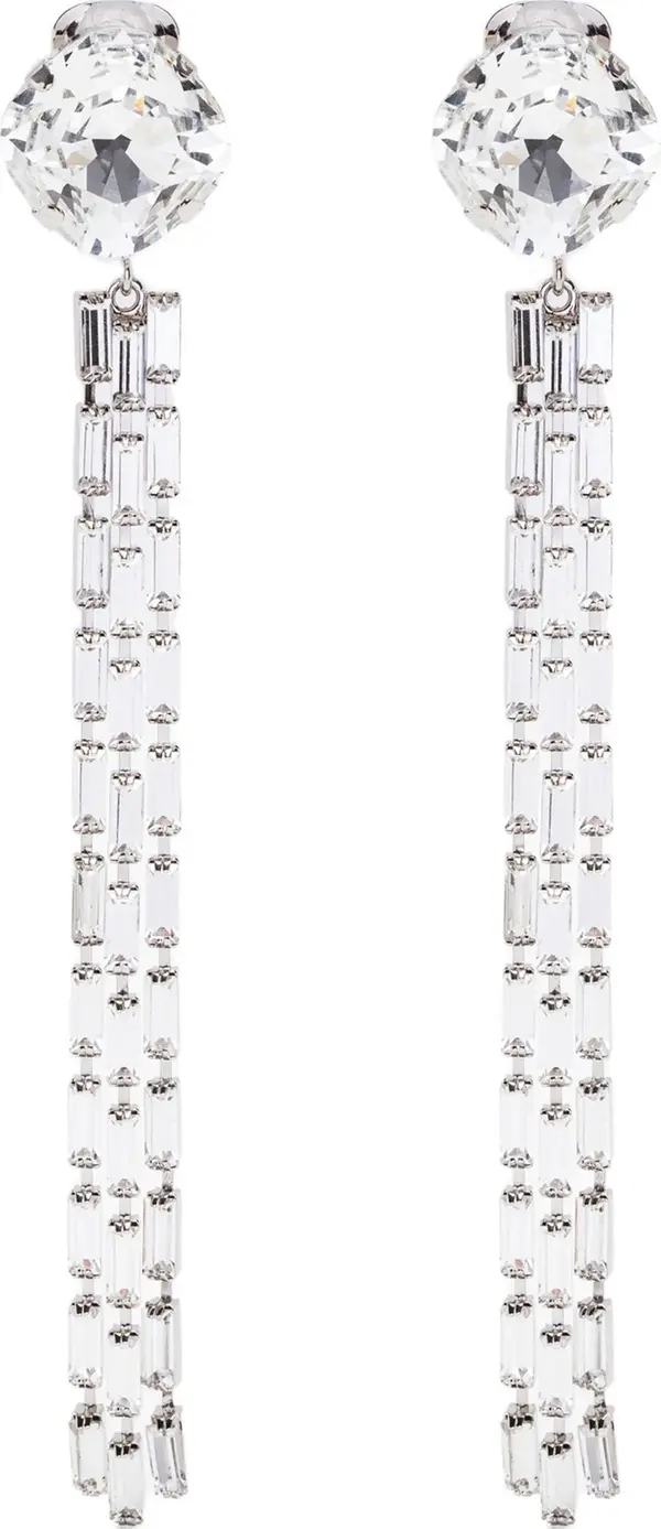 Silver Glass Earrings