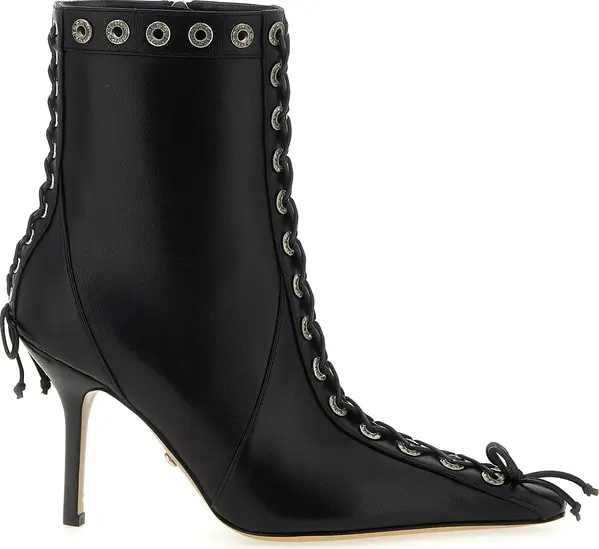 Black Calfskin Ankle Boots