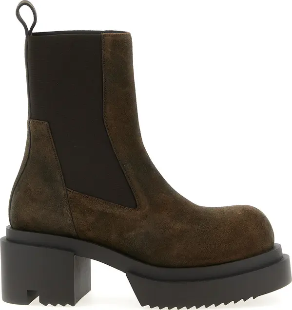 Brown Calfskin Ankle Boots