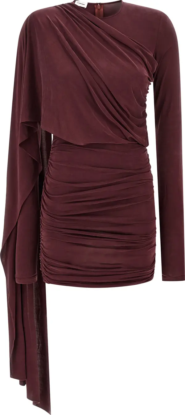 Bordeaux Copper Short Dress