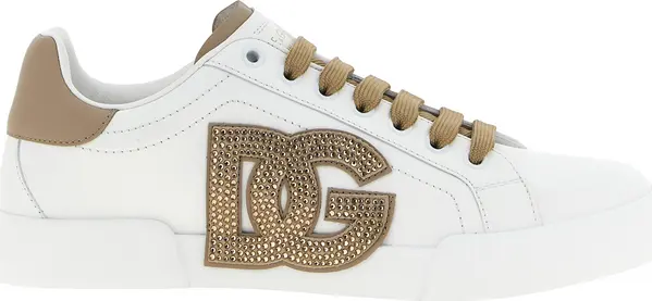Beige Calfskin Sneakers