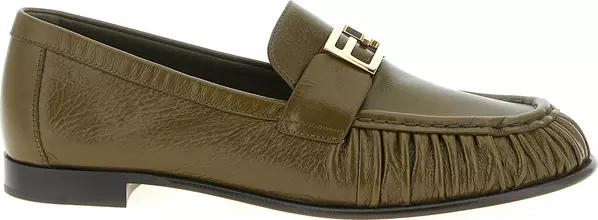 Bicolor Lamb Leather Slip-On Loafers