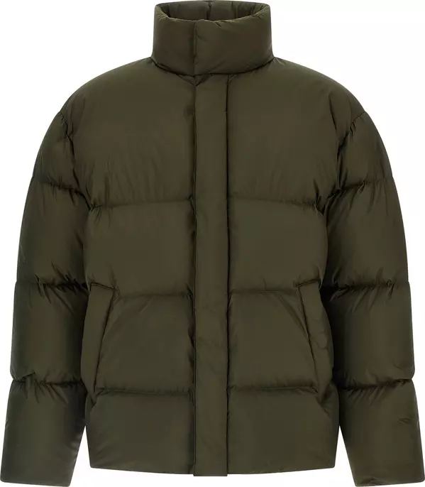 Bicolor Polyester Full-Length Jacket