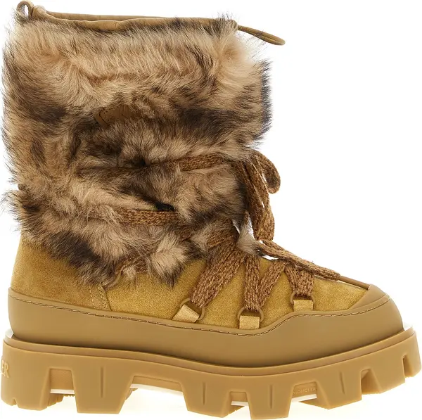 Brown Calfskin Flat Boots