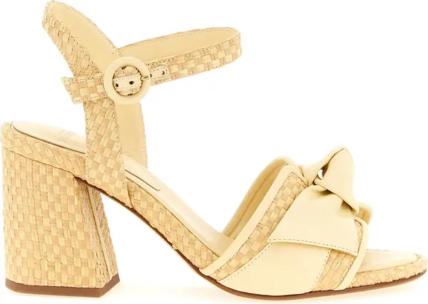 Bicolor Cowhide Platform Sandals