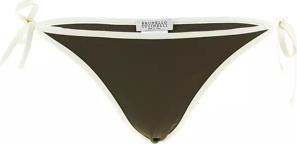 Bicolor Polyamide Swim Briefs