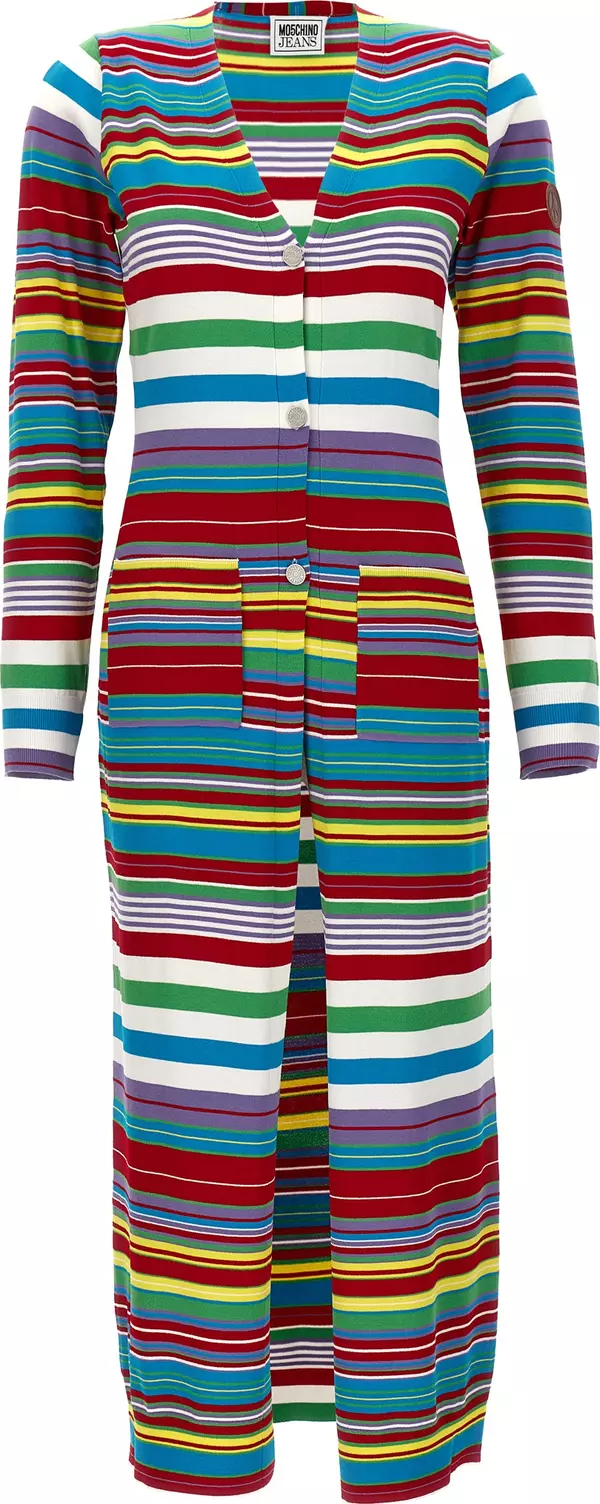 Multicolor Viscose Cardigan