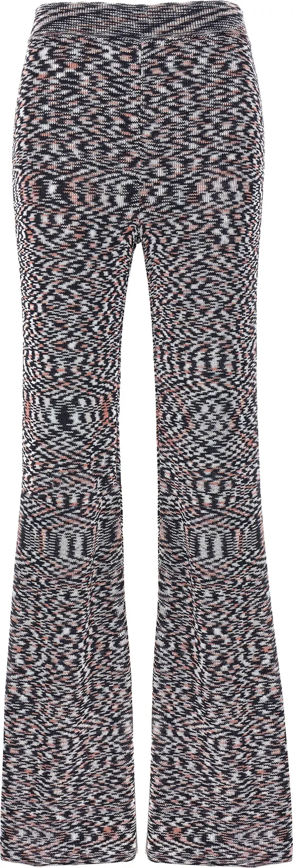 Multicolor Viscose Flared Pants