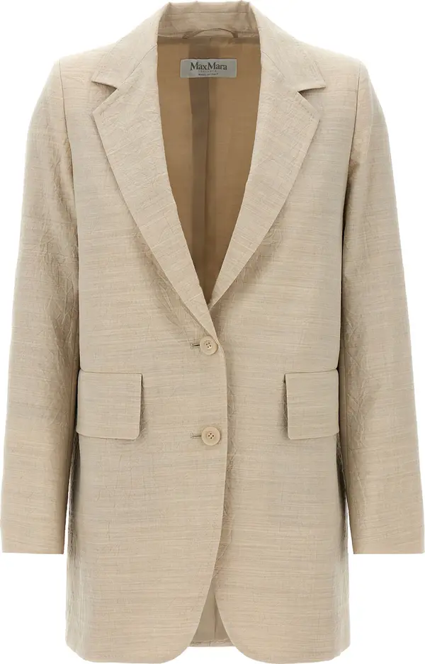 Beige Virgin Wool Blazer