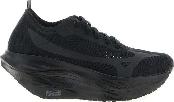 Black Synthetic Athletic Sneakers
