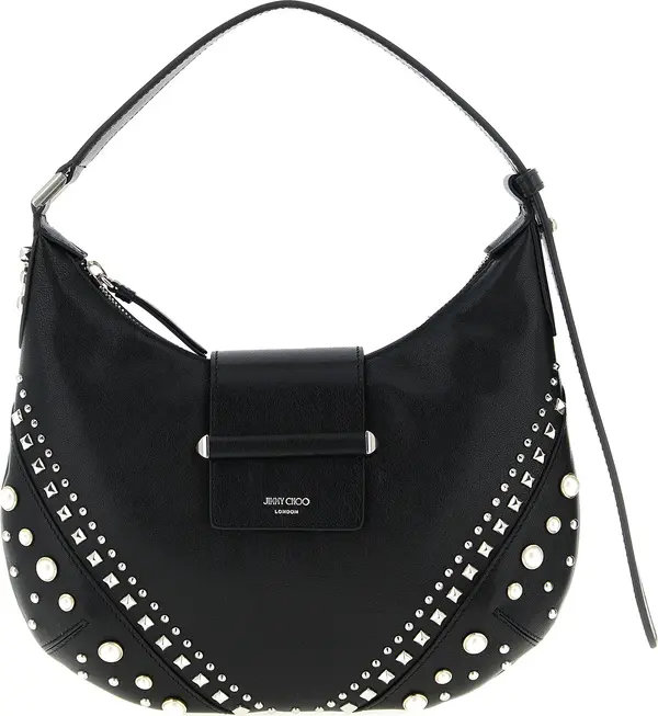 White Lamb Leather Shoulder Bag