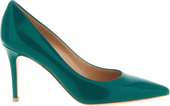 Bicolor Lamb Leather High Heel Pumps