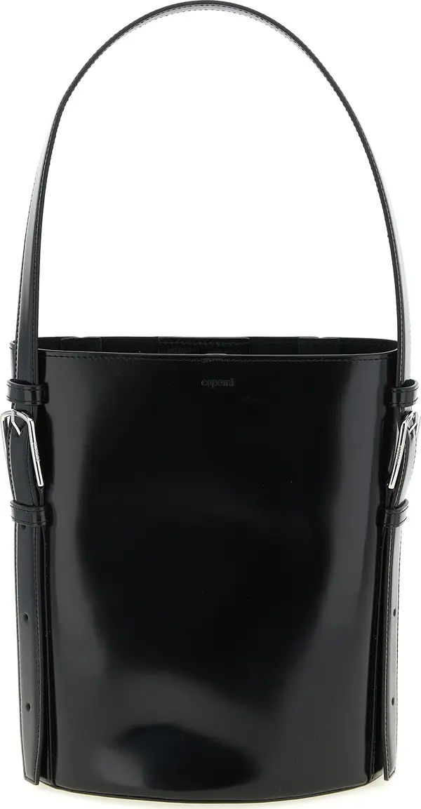 Black Cowhide Shoulder Bag