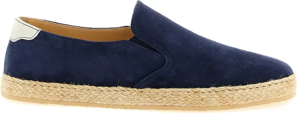 Blue Calfskin Espadrilles