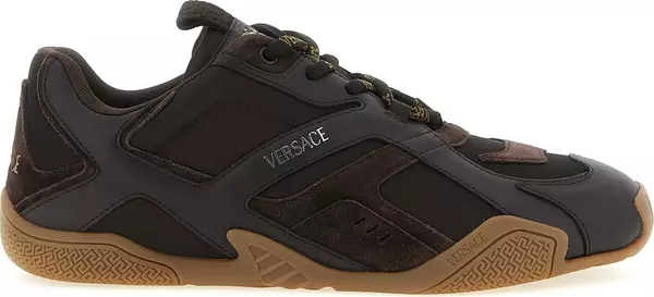 Brown Calfskin Athletic Sneakers