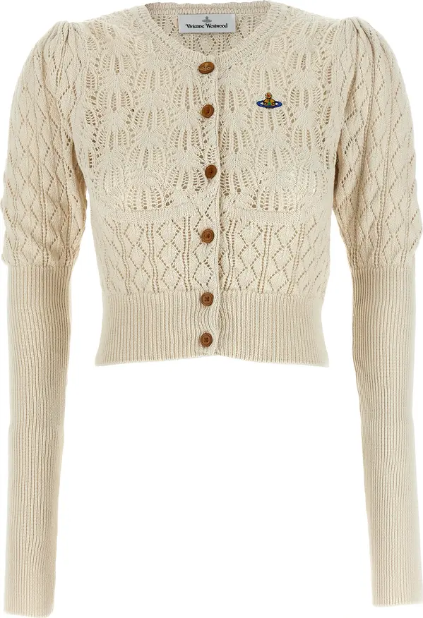 Beige Cotton Cardigan