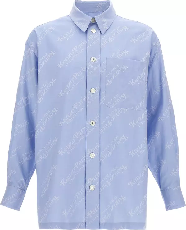 Blue Cotton Blouse
