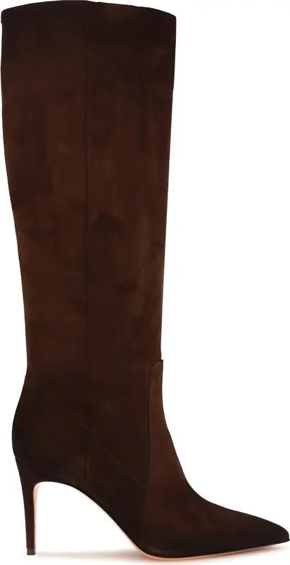Brown Calf Leather Bos Taurus High Heel Boots
