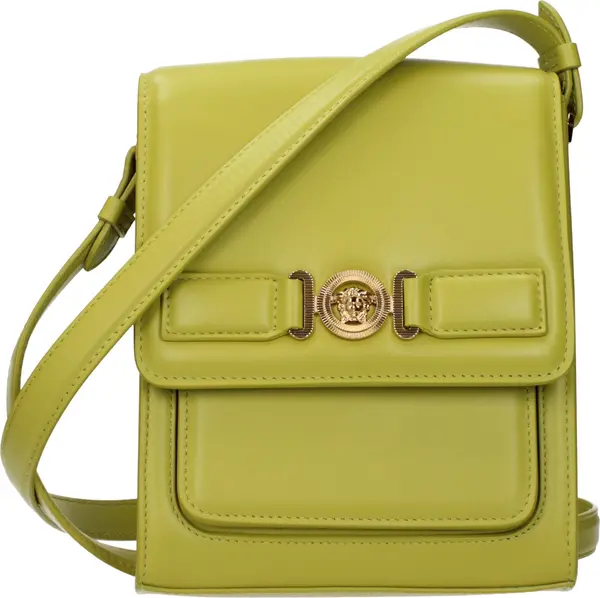 Green Leather Crossbody Bag