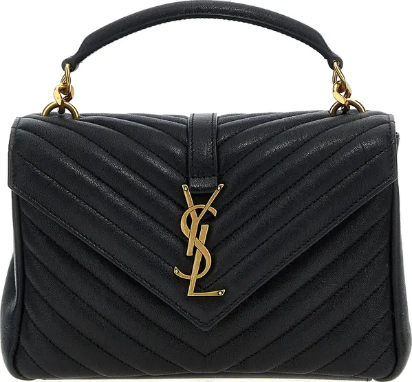 Black Calfskin Crossbody Bag