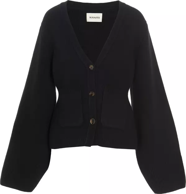 Black Cashmere Cardigan