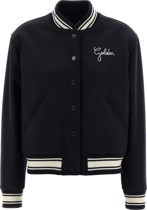 Blue Virgin Wool Bomber