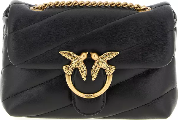 Black Lamb Leather Crossbody Bag