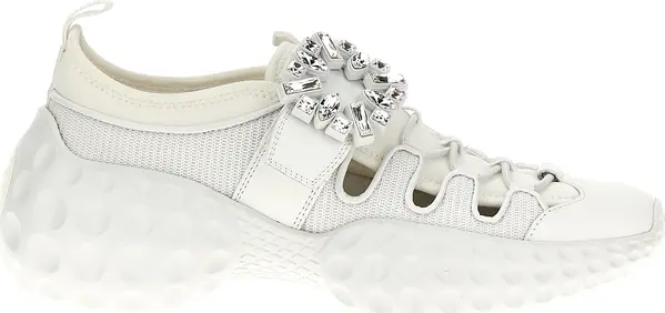 White Polyamide Athletic Sneakers