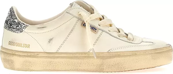 White Lamb Leather Low Top Sneakers