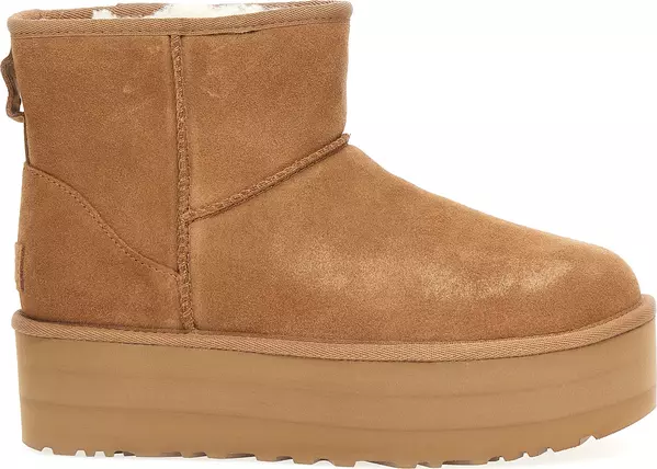 Brown Cowhide Ankle Boots