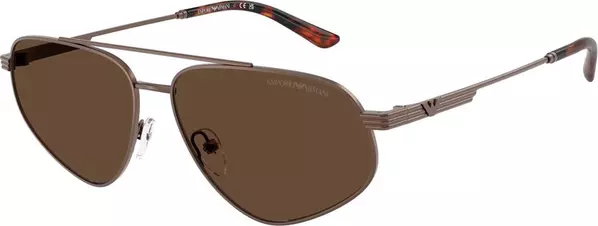 Brown Metal Sunglasses