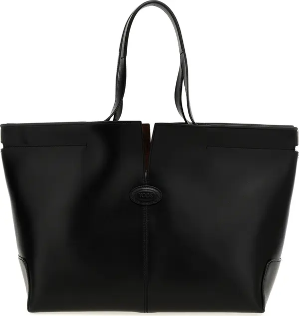 Black Calfskin Tote Bag