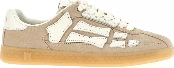 Beige Cowhide Sneakers