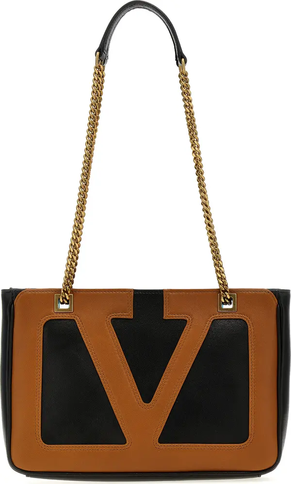 Multicolor Lamb Leather Tote Bag